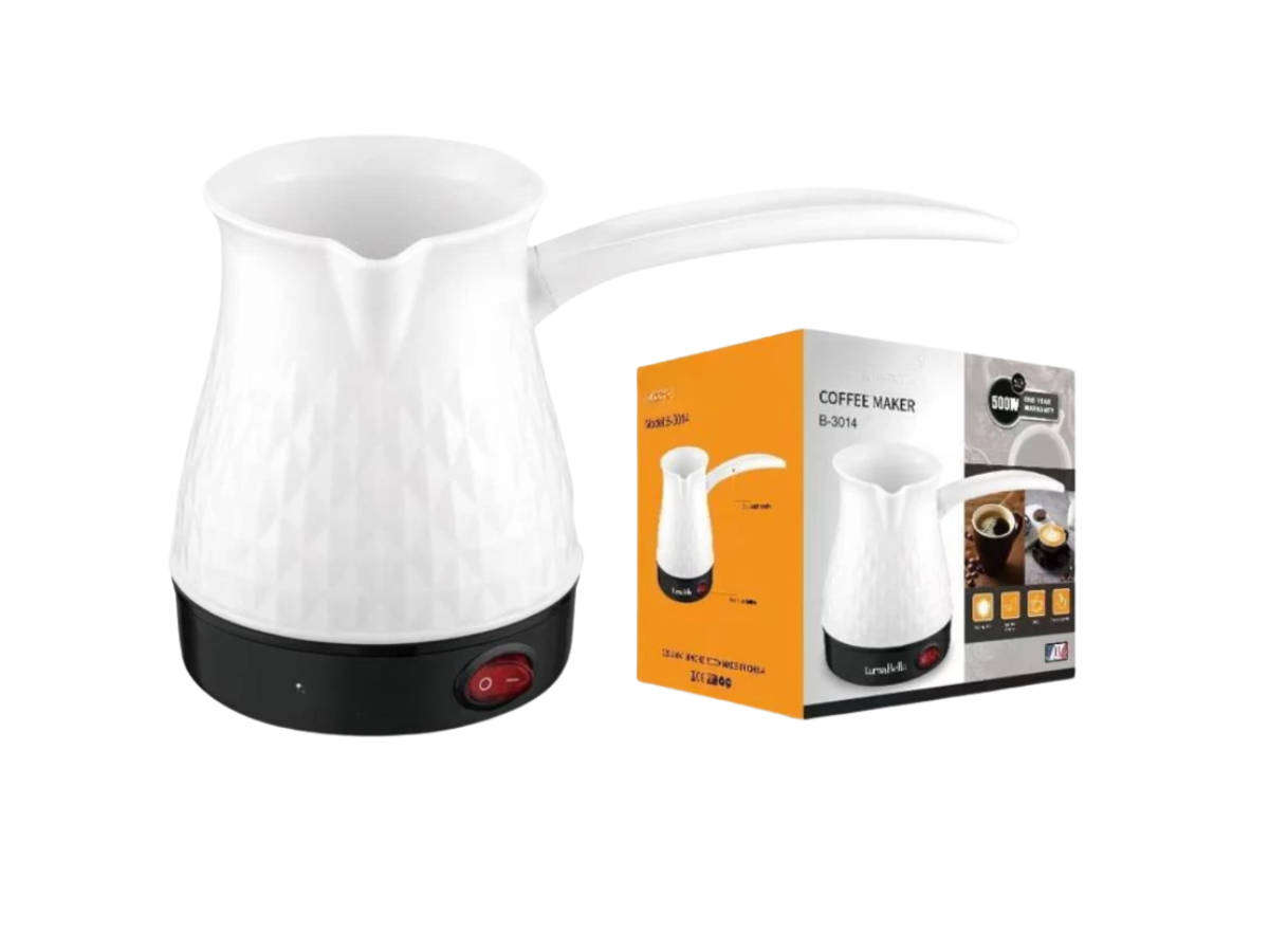 Luma Bella 2 Cup Electric Coffee Maker  Portable 500W Turkish-Style Coffee Pot with Foam