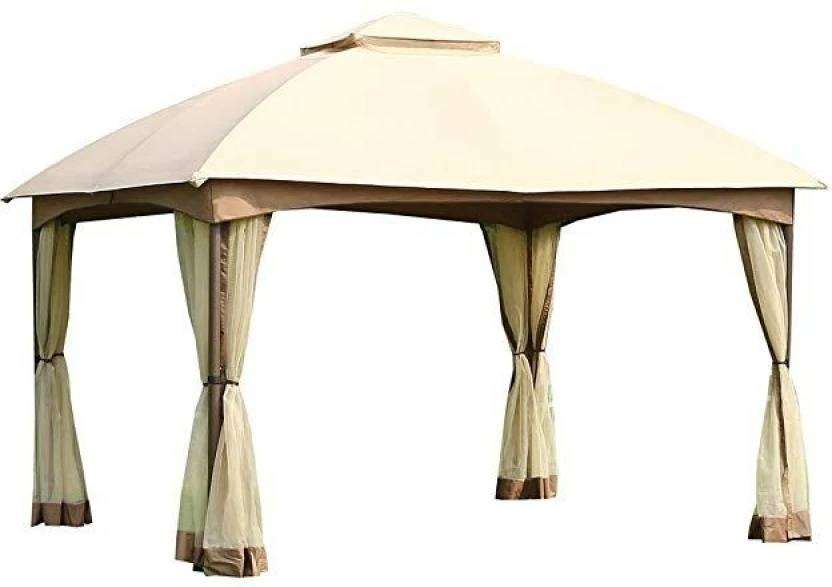 Large Gazebo Tent with Curtains  Outdoor Patio & Garden Canopy for Events