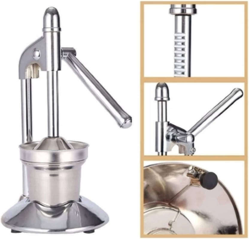 Heavy-Duty Hand Press Juicer  Manual, Commercial-Grade Orange & Citrus Juicer, Stainless Steel