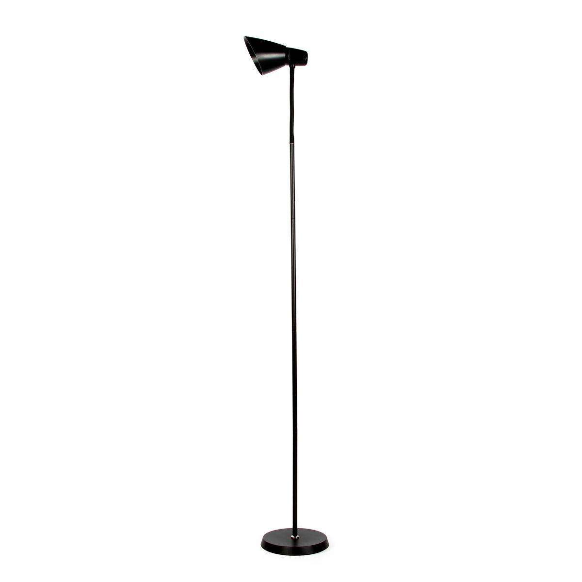 Industrial Matte Black Adjustable Floor Lamp  Minimalist Metal Standing Lamp flexible