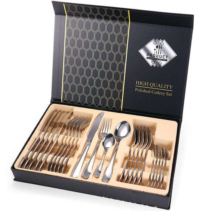 24 Piece Stainless Steel Cutlery Set