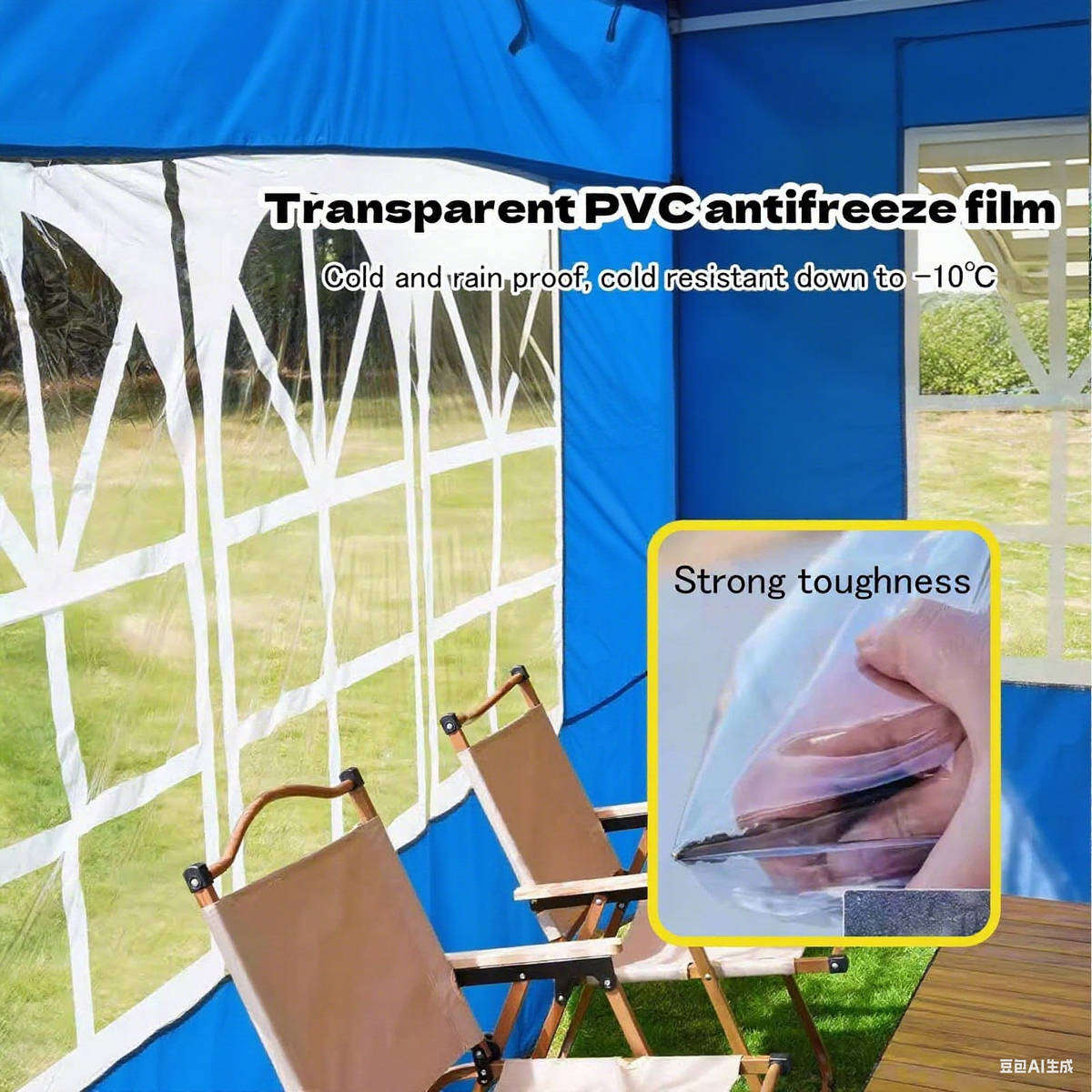 3m x 3m Heavy-Duty Waterproof Gazebo Tent with Reinforced Folding Steel Frame