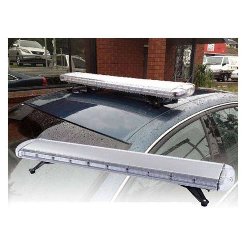 1.2m Vehicle Roof Top White LED Strobe Warning Emergency Light Bar  High-Intensity Strobe Light wit