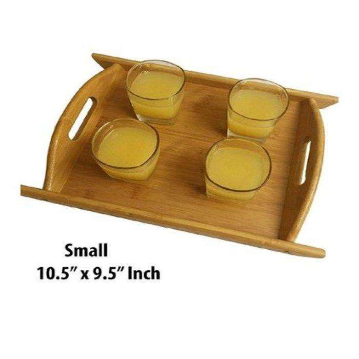 Wooden Bamboo Servings Tray Set of 3