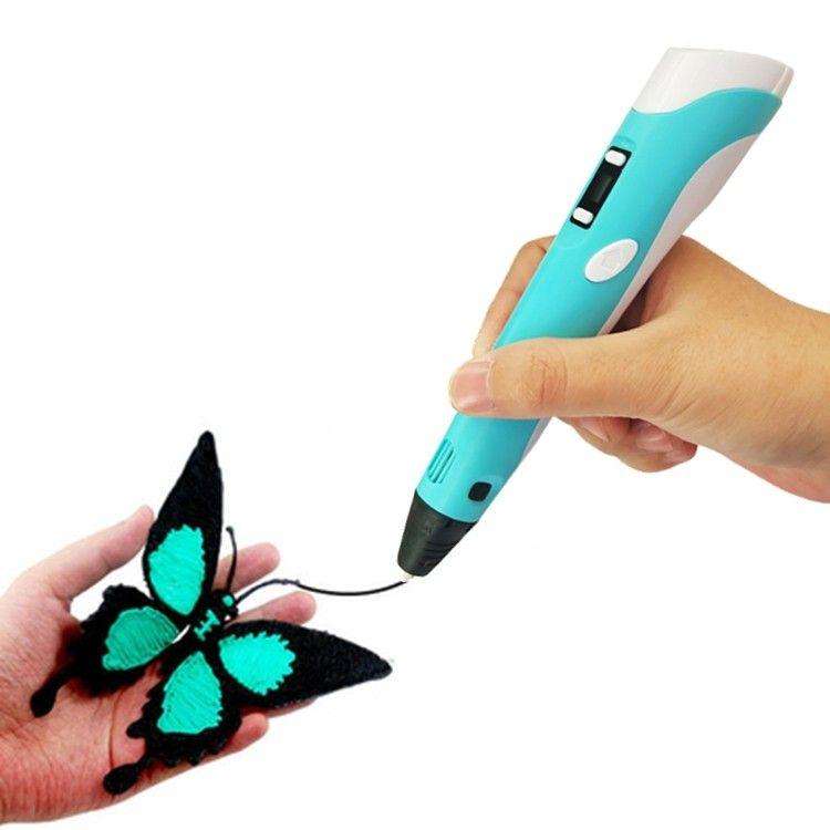 3D printing pen with a silicone mat and finger protectors