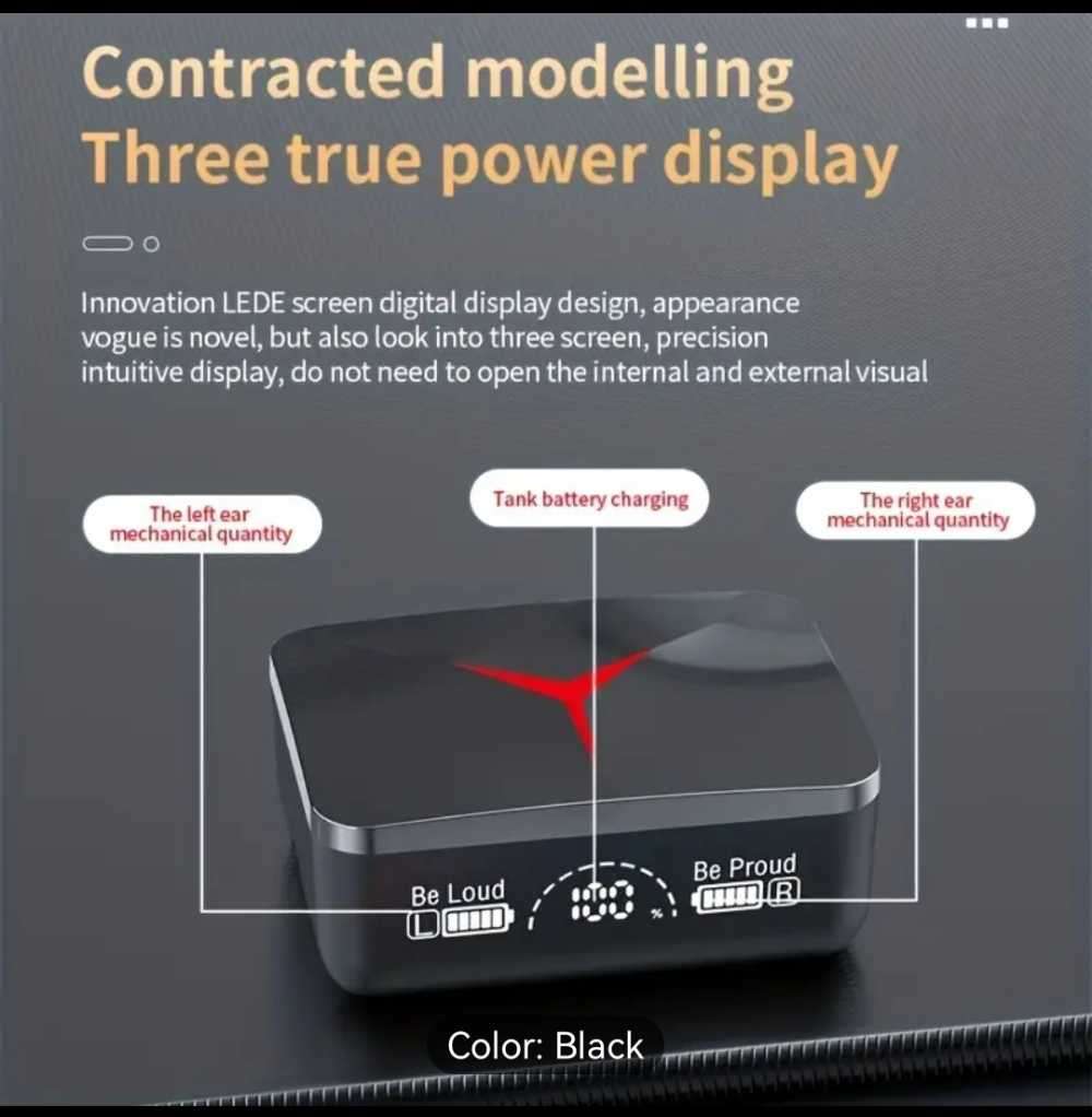 TWS M90 WIRELESS HEADPHONES.