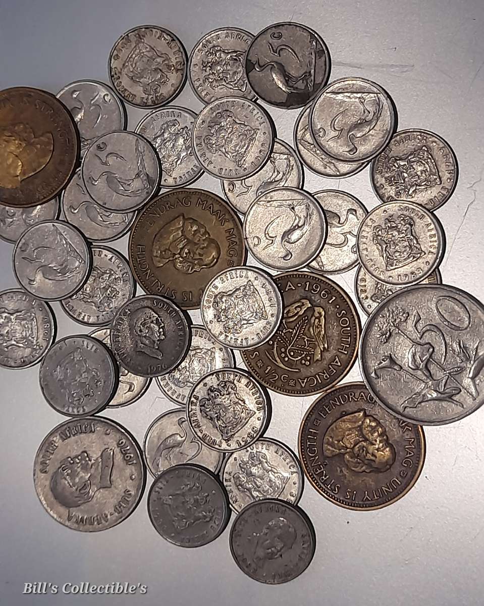 36 COINS South African Lot . 1 bid Takes All .