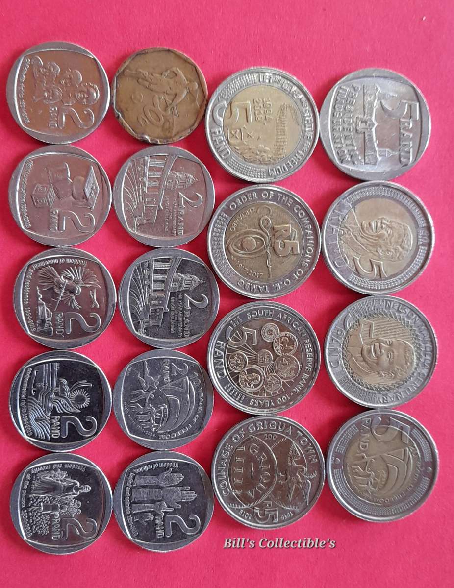 18 COINS SOUTH AFRICAN COMMEMORATIVE LOT. 1 BID Takes All.