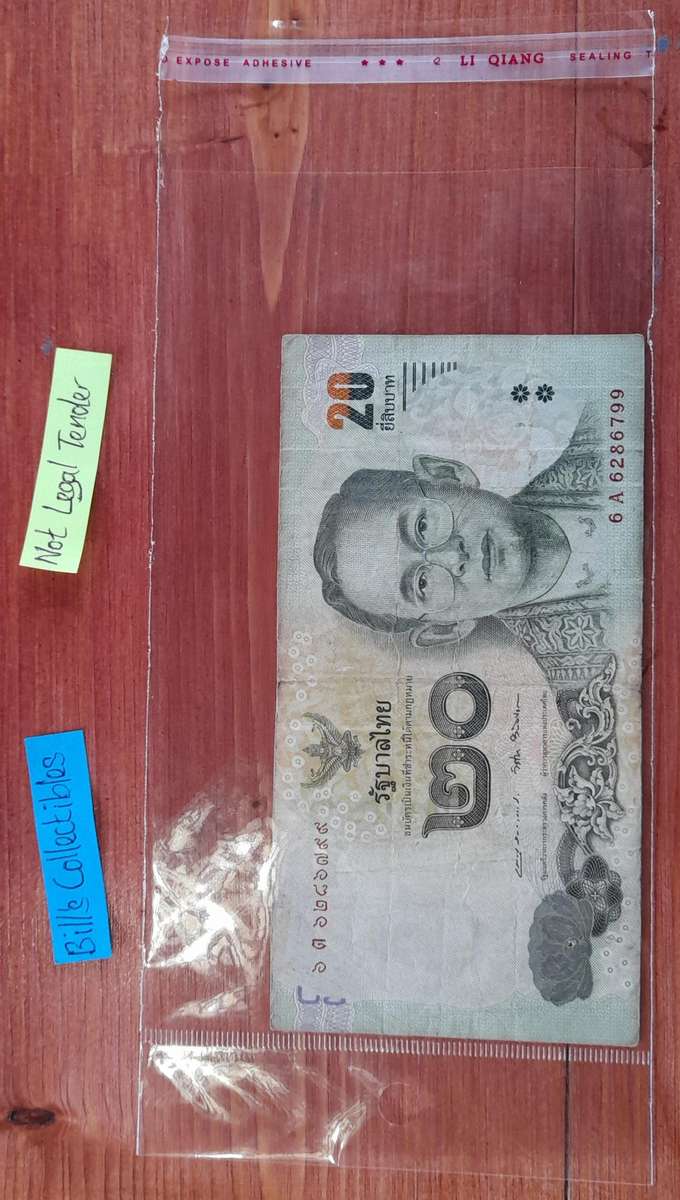 Thailand 20 Baht Banknote.