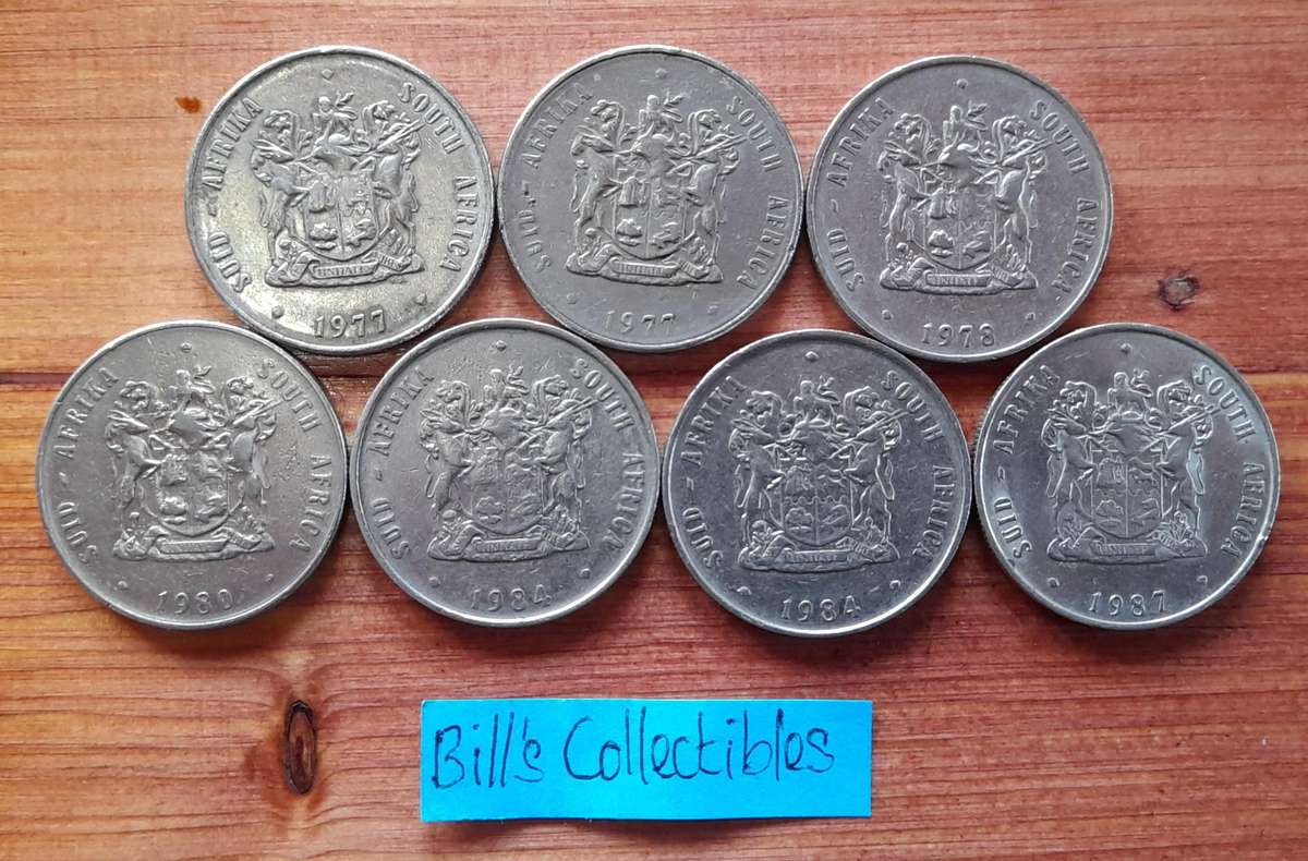 South African 2nd Decimal Nickel R1 Coin Lot.