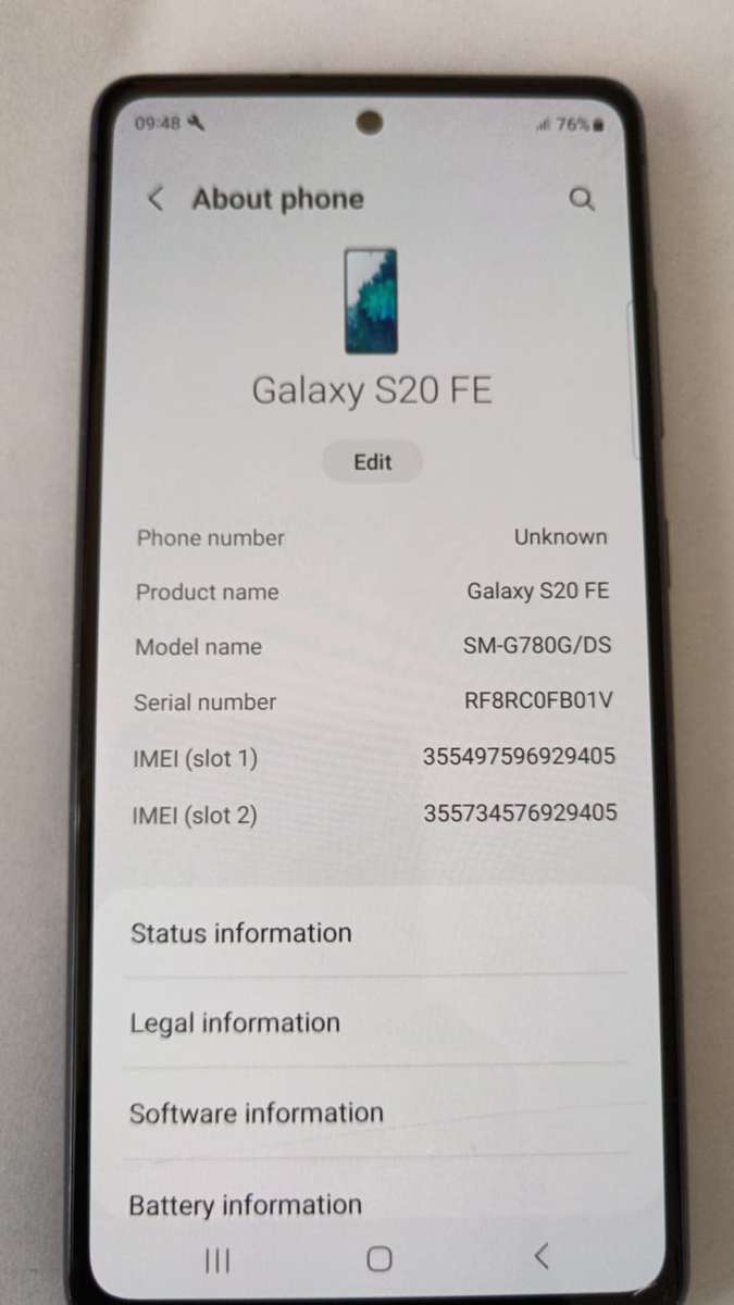 Samsung S20 FE Dual Sim 128GB