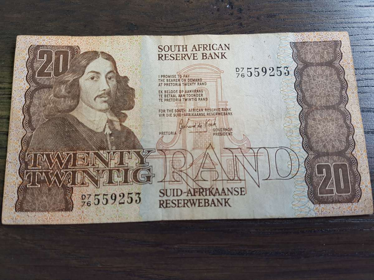 South African Twenty Rand Note Garland de Kock