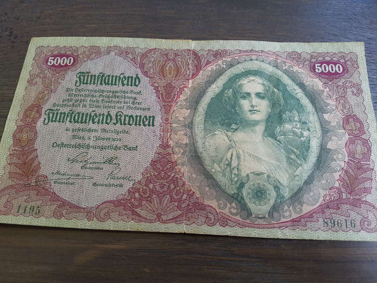 AUSTRALIA 5000 KRONEN 1922