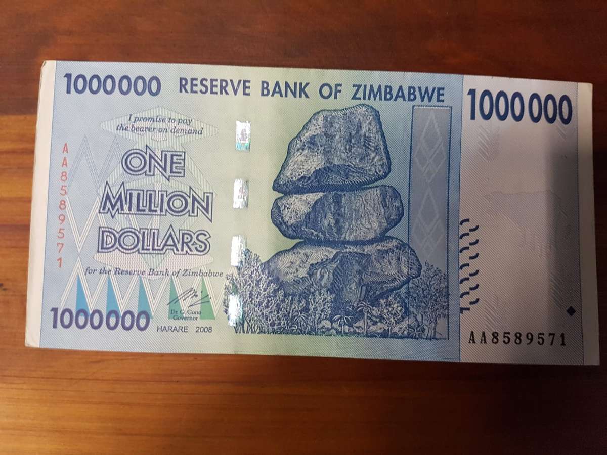ZIMBABWE ONE MILLION DOLLARS HARARE 2008