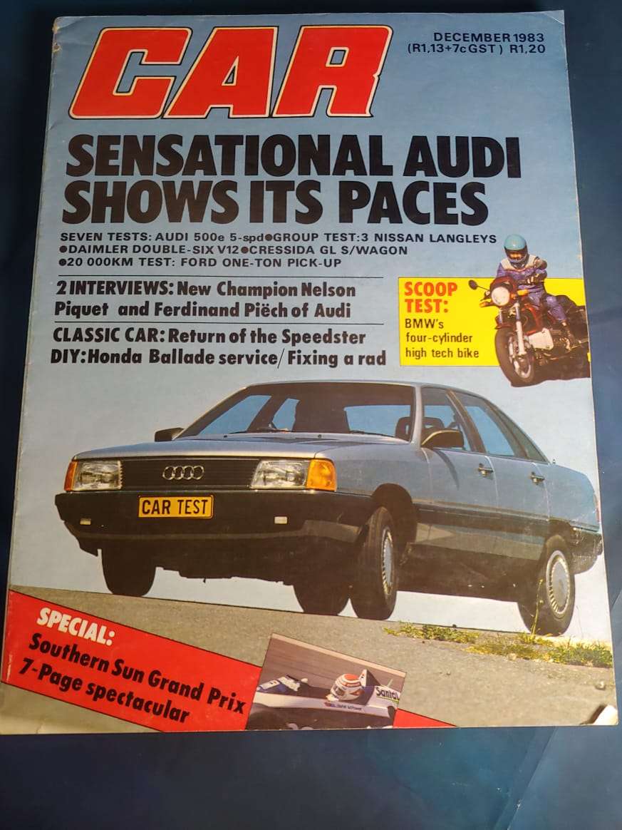 CAR MAGAZINE AUDI 500e 5-SPD DECEMBER 1983