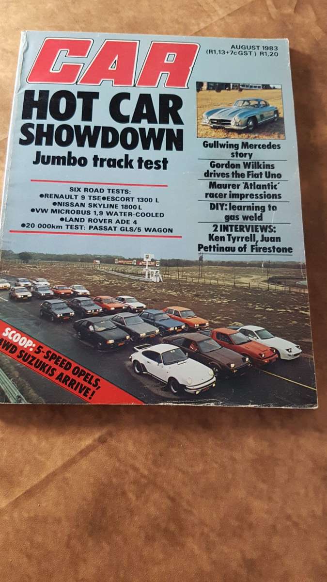 CAR MAGAZINE (GULLWING MERCEDES STORY) AUGUST 1983
