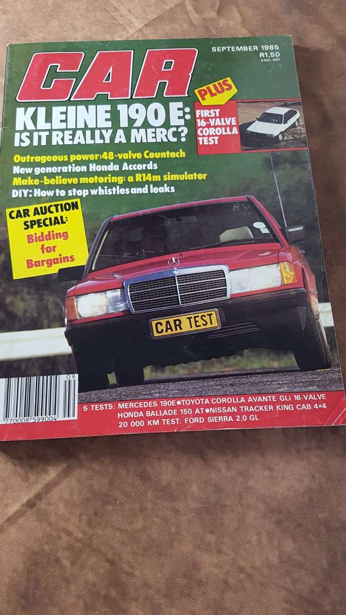 CAR MAGAZINE (MERCEDES KLEINE 190E