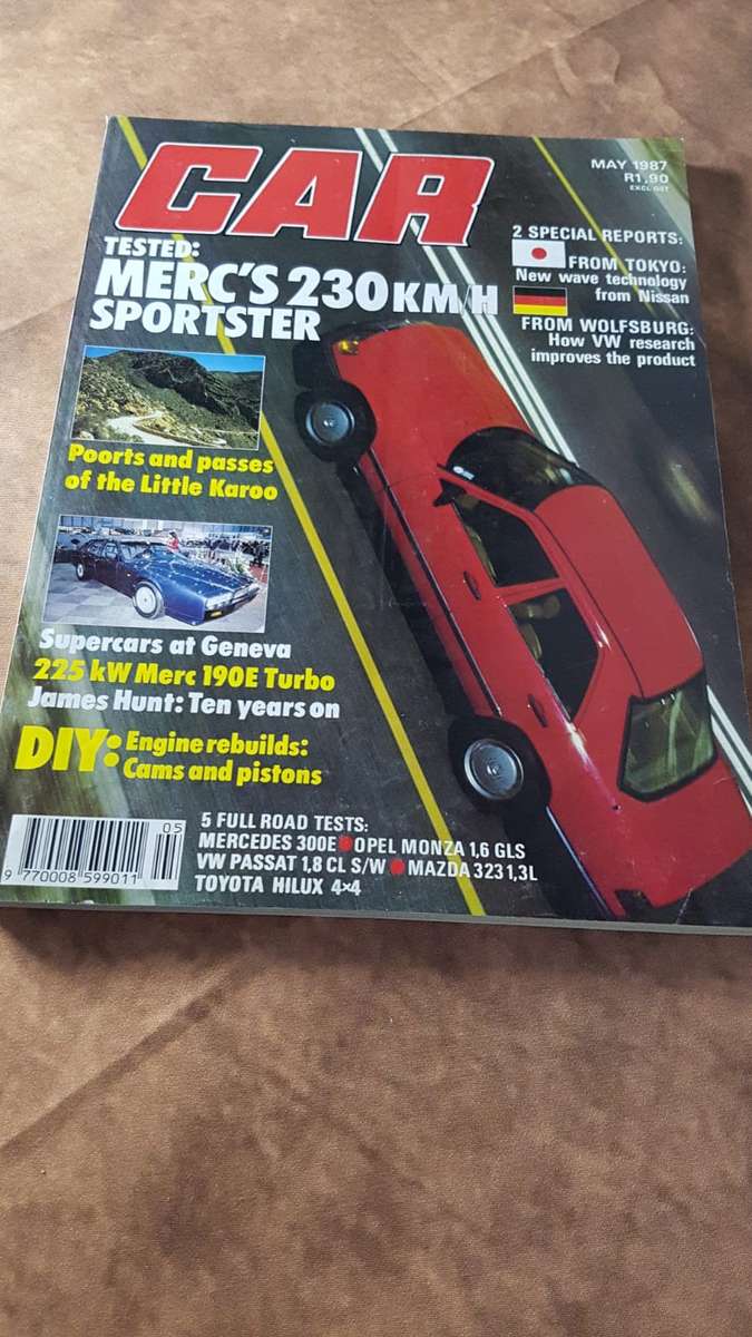 CAR MAGAZINE (MERCEDES 230KM/H SPORTSTER) MAY 1987
