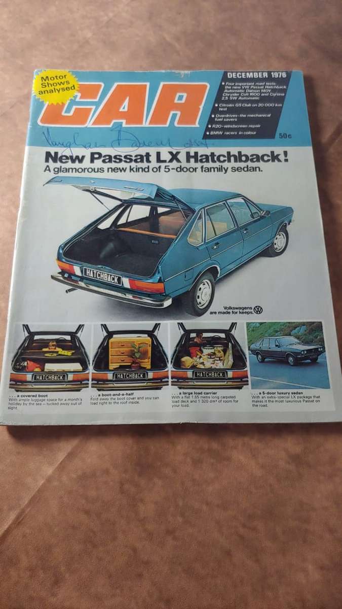 CAR MAGAZINE VOLKSWAGEN - NEW PASSAT LX HATCHBACK! DECEMBER 1976
