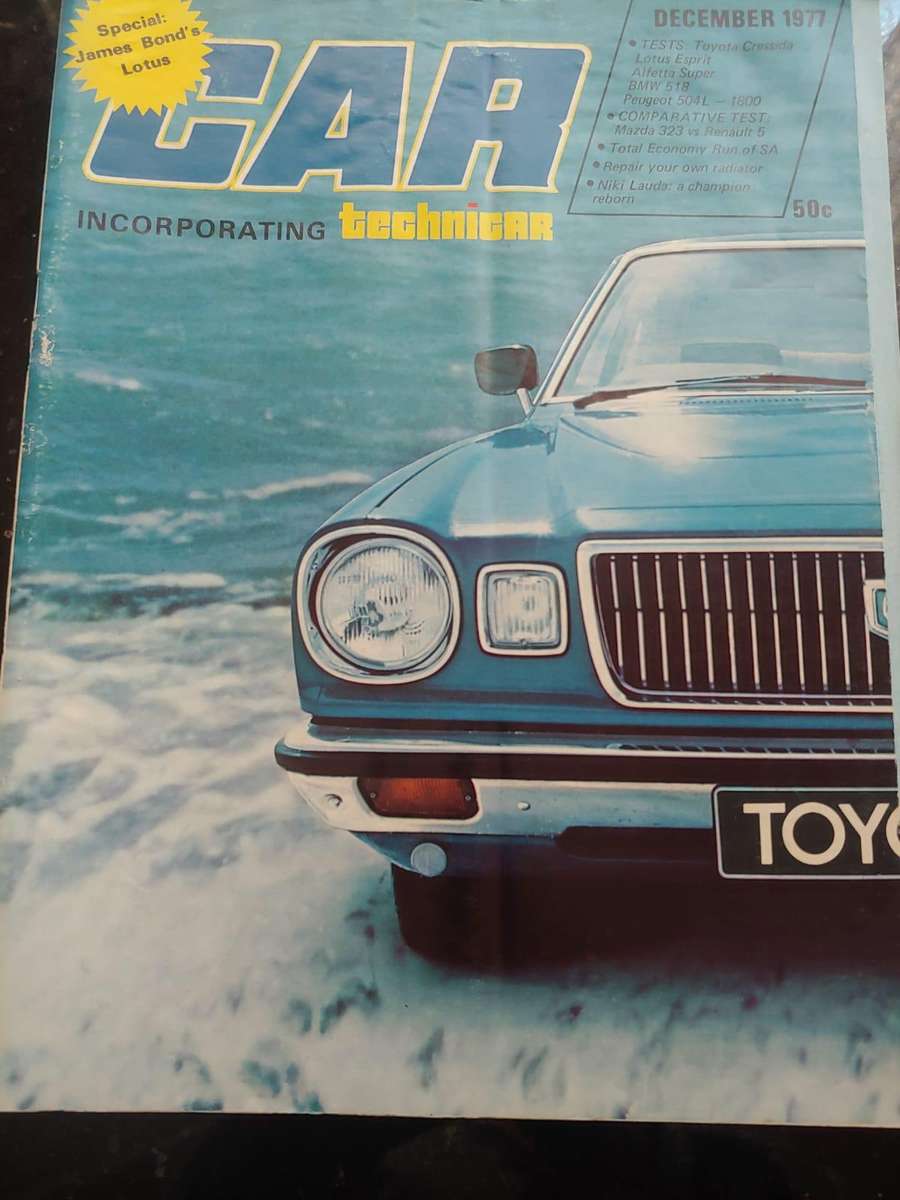 CAR MAGAZINE: TOYOTA - DECEMBER 1977