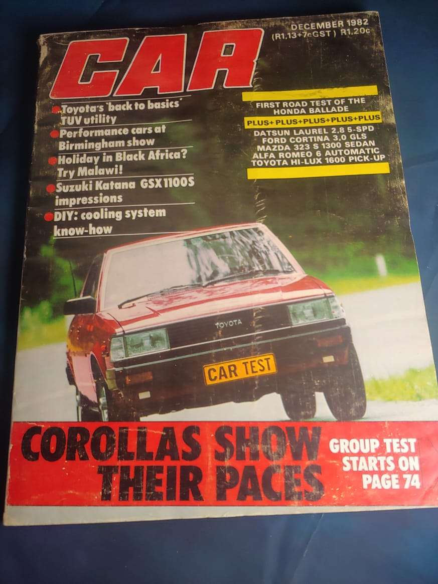CAR MAGAZINE TOYOTA COROLLA DECEMBER 1982