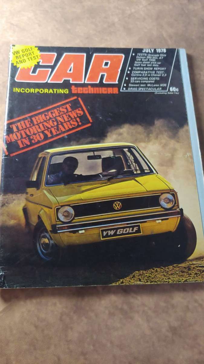 CAR MAGAZINE VOLKSWAGEN GOLF - JULY 1978