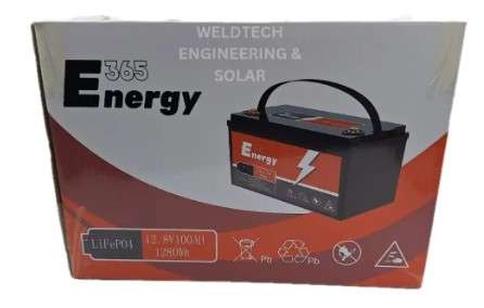 365 Energy 12v 100ah 1.28kwh Lithium Ion Battery