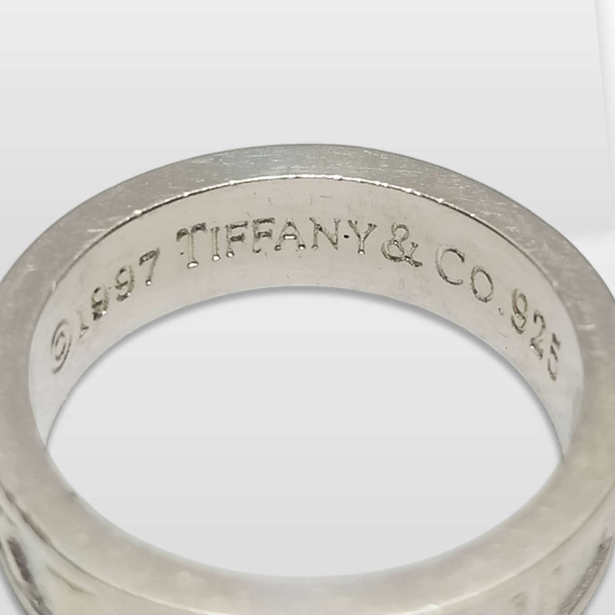 Tiffany & Co 1997 Atlas 925 Sterling Silver Ring