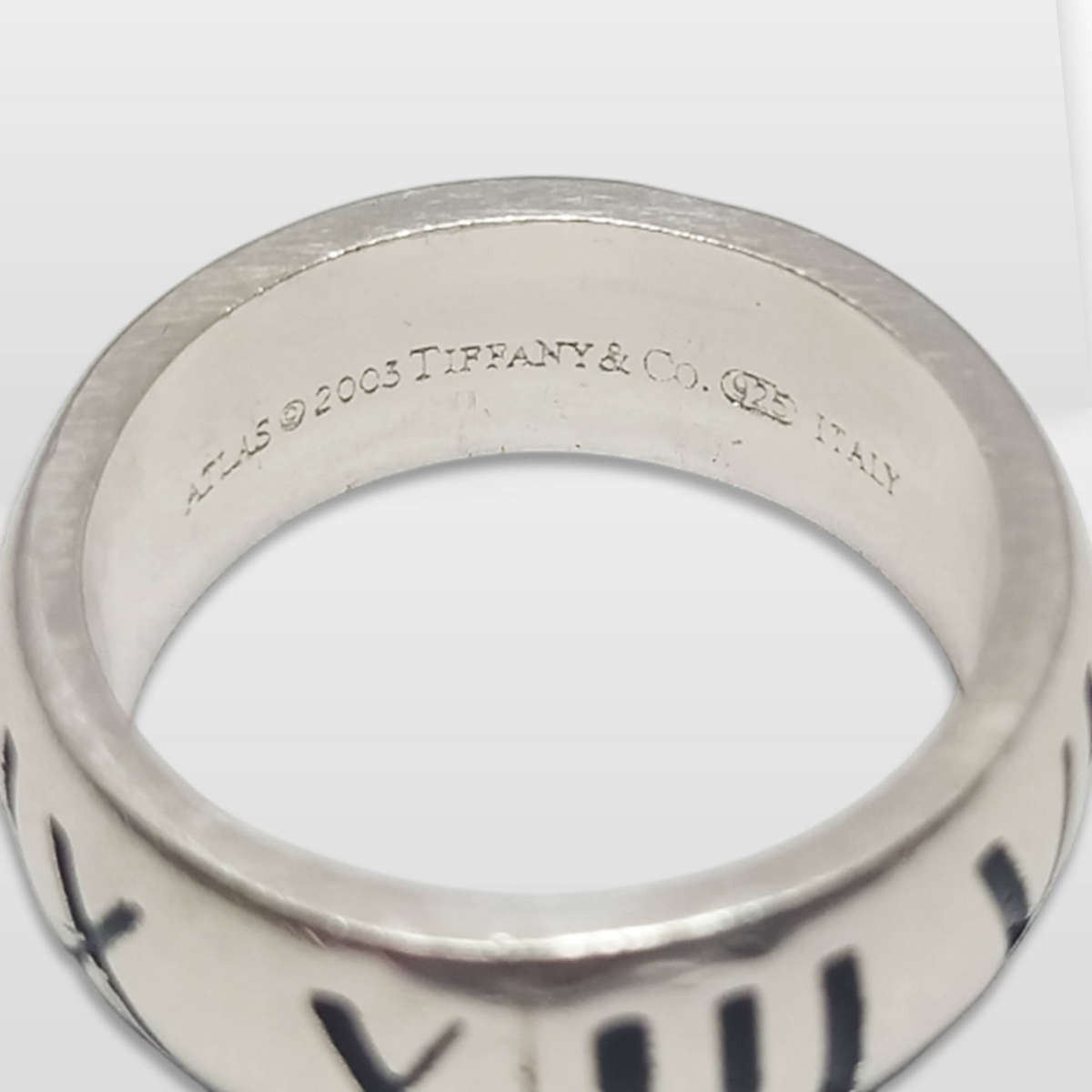 Tiffany & Co 2003 Atlas 925 Sterling Silver Ring