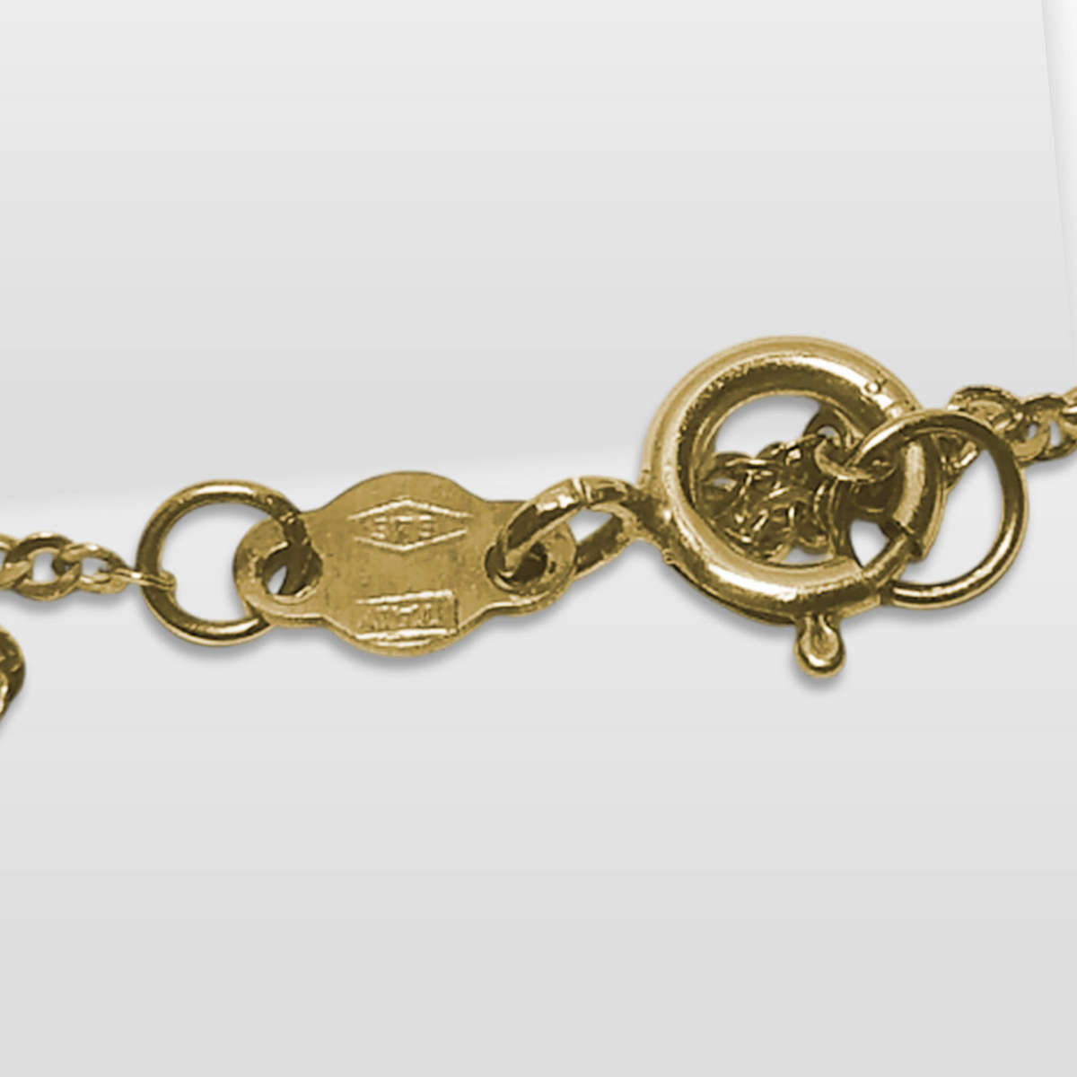 Solid 9ct Gold Heart Bracelet