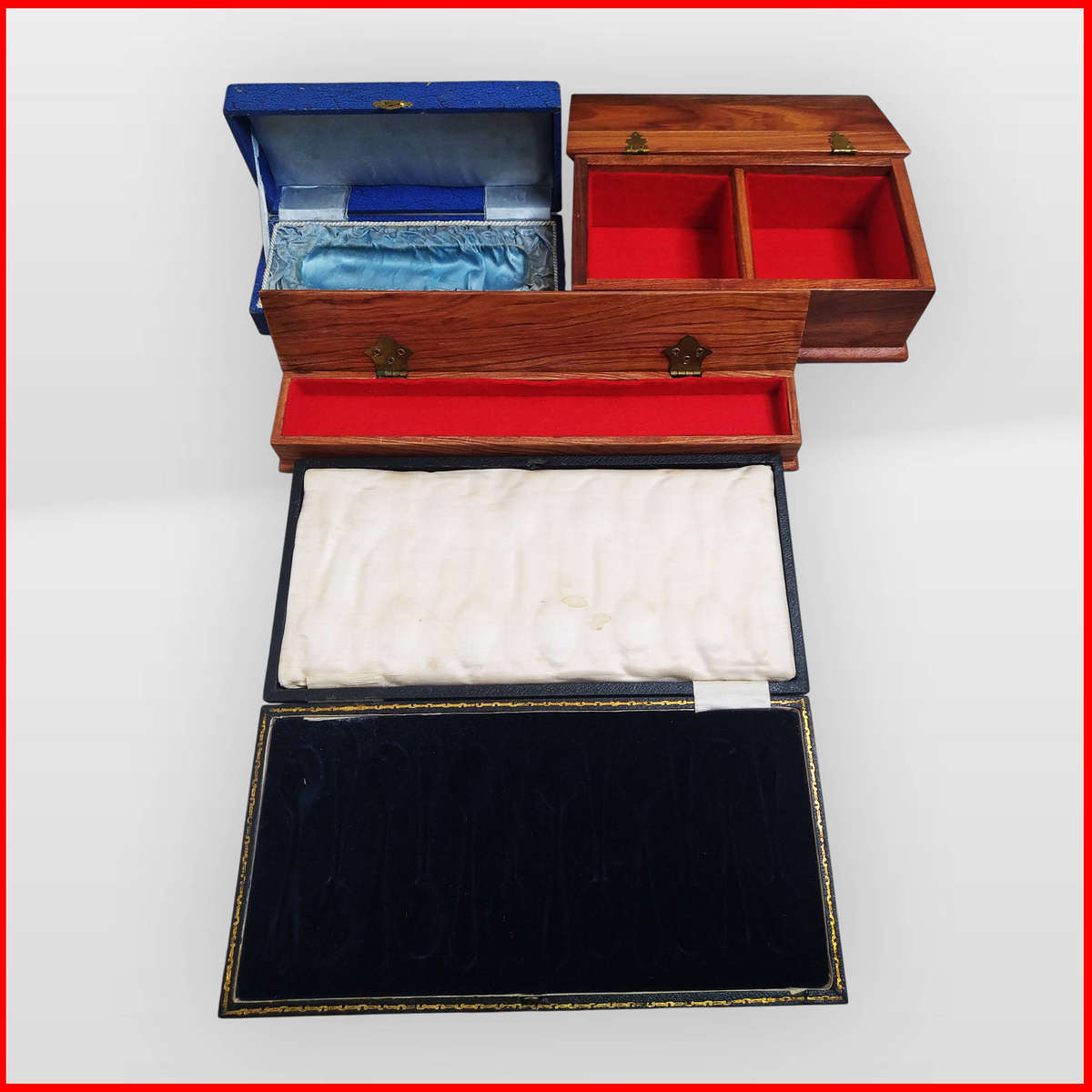 Vintage Empty Sterling Silver Placement Boxes