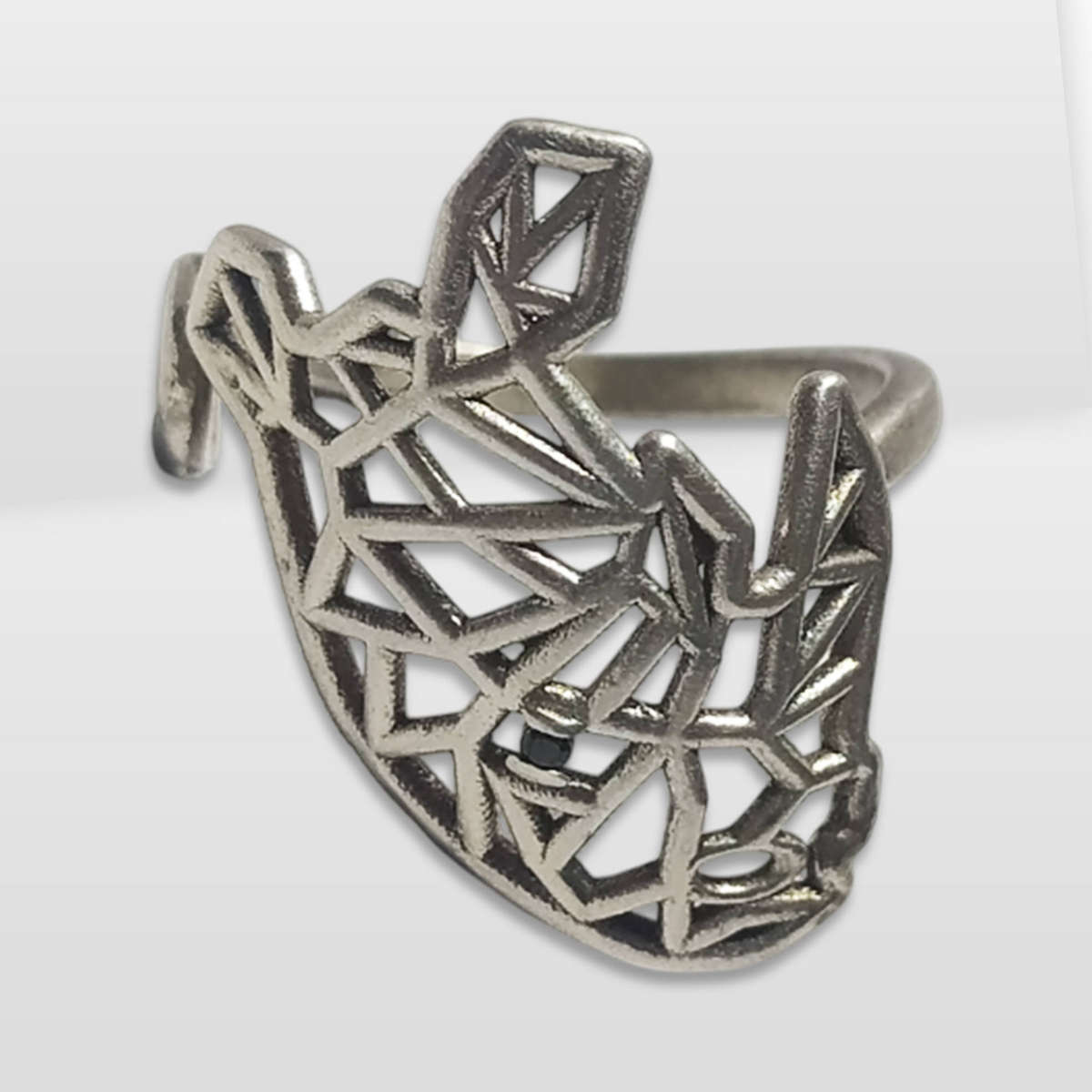 Kruger National Park 925 Sterling Silver Rhino Ring