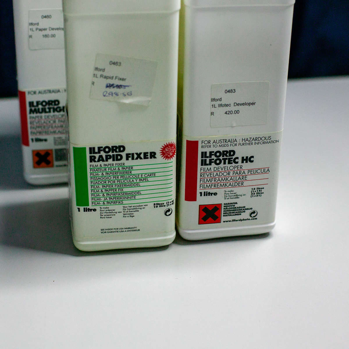 Ilford Darkroom Chemistry (Fixer & Developer)