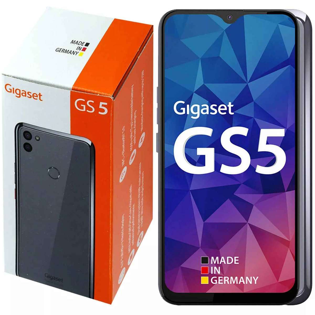 Gigaset GS5 5G Titanium Gray 128GB+6GB Dual-SIM Factory Unlocked 5G