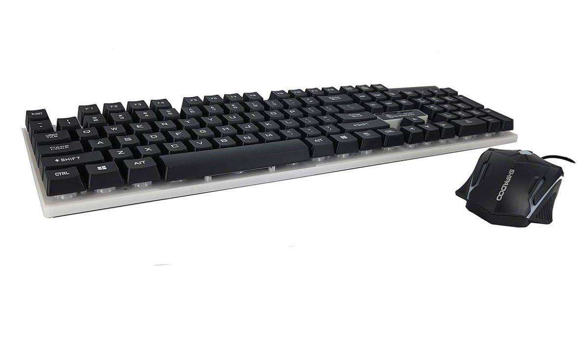 USB wired Keyboard & Mouse - D280 - Black & white