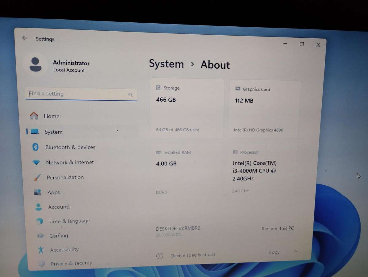 Lenovo ThinkPad E540 Notebook i3 4th Gen