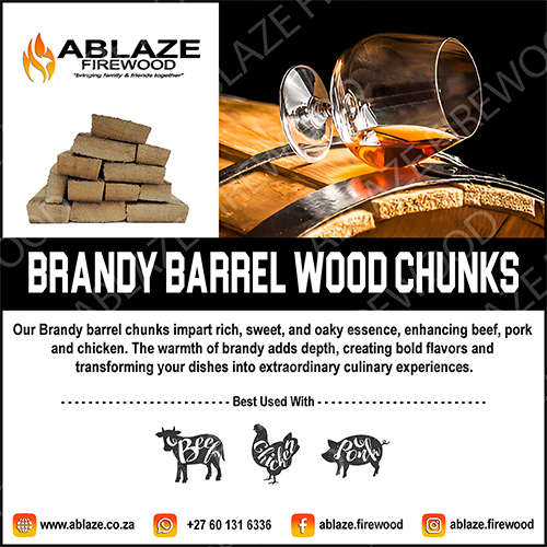 Brandy Barrel Wood Smoking Chunks | Per Box