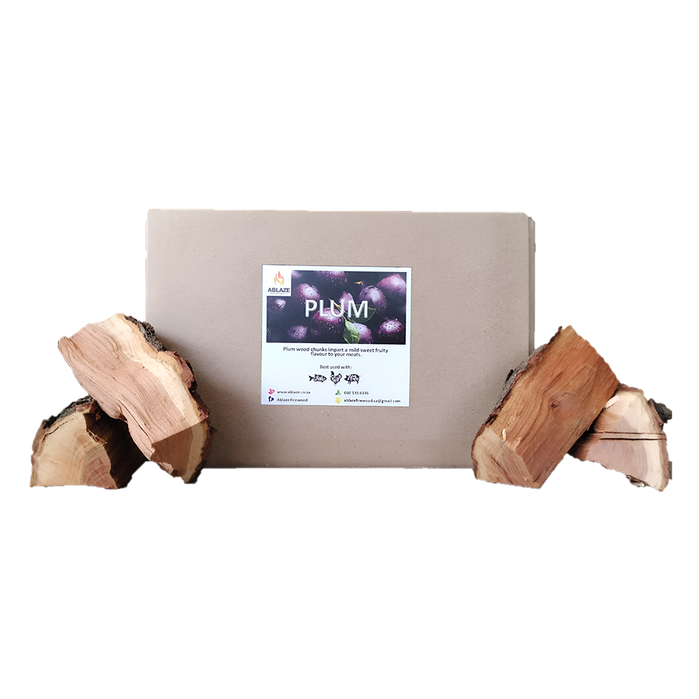 Plum Wood Smoking Chunks | Per Box