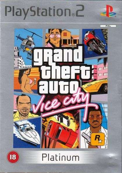 PS2 - Grand Theft Auto: Vice City - Platinum