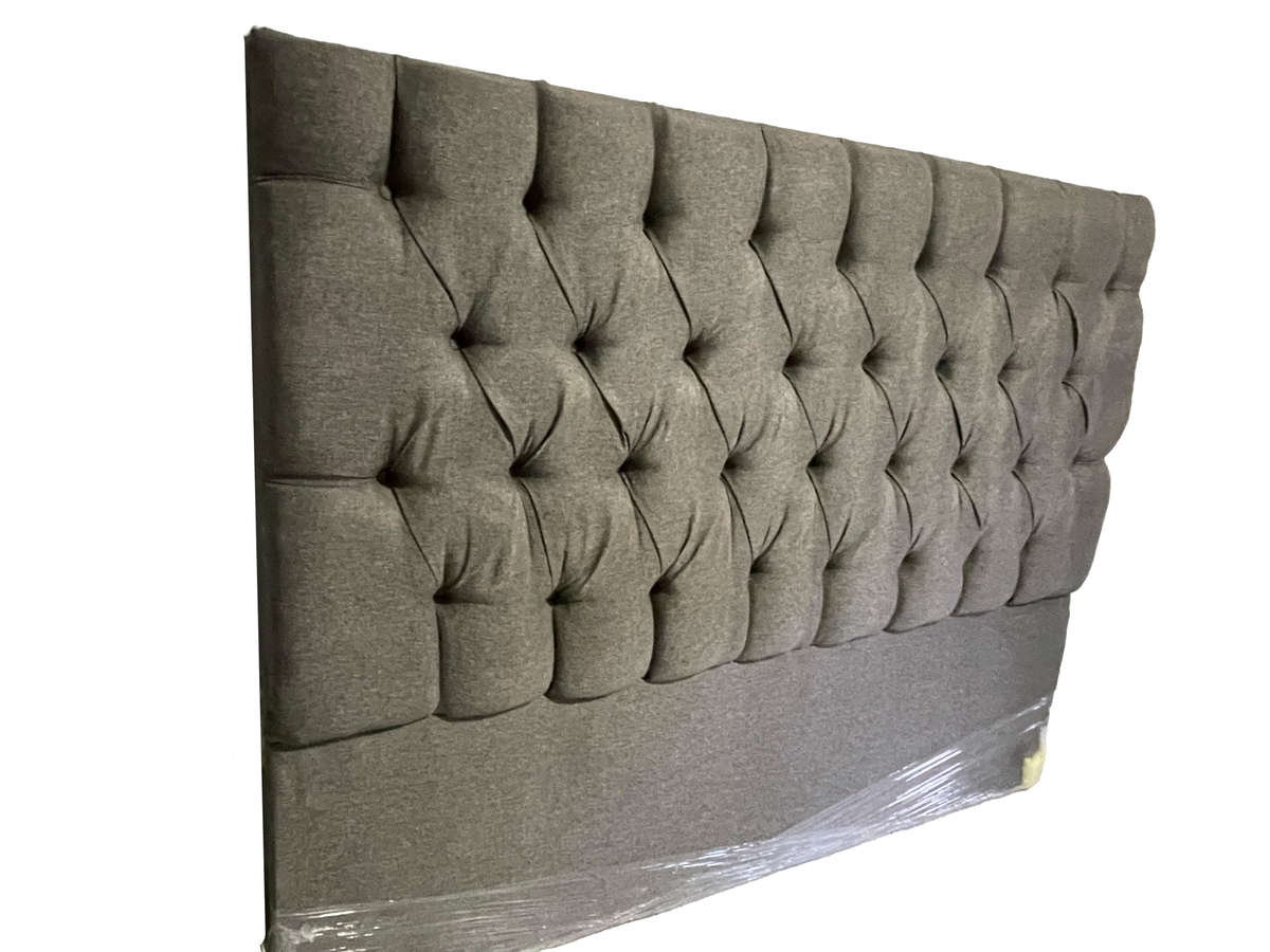 Tufted Linen Headboard - King Size