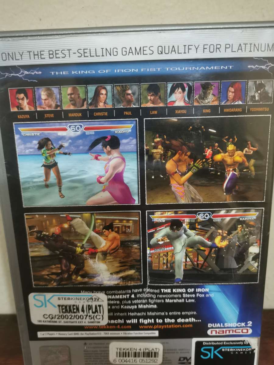 Tekken 4 on PlayStation 2 with booklet