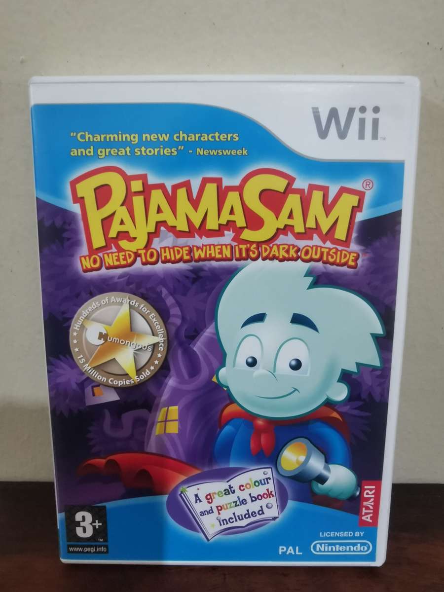 Pajama Sam - No Need to Hide when it's Dark Outside on Nintendo Wii with Booklet