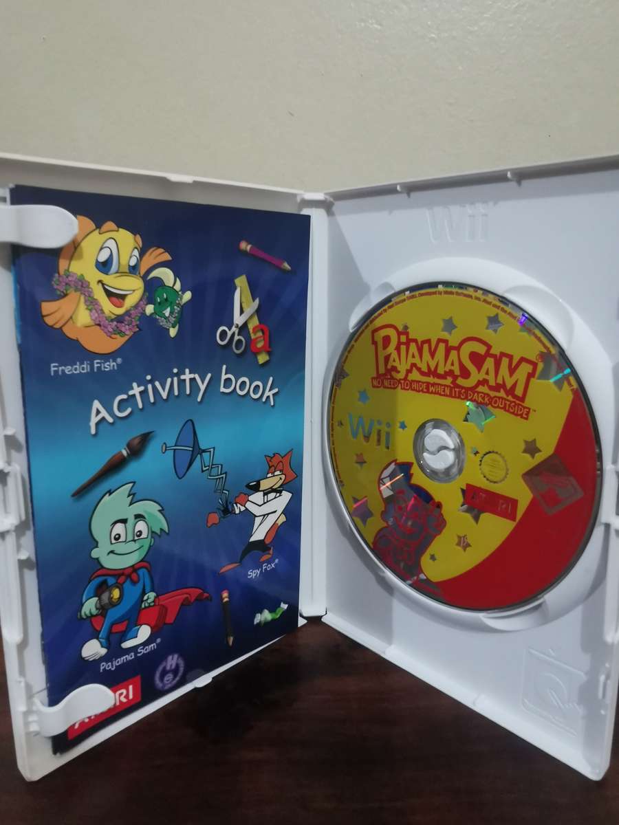 Pajama Sam - No Need to Hide when it's Dark Outside on Nintendo Wii with Booklet