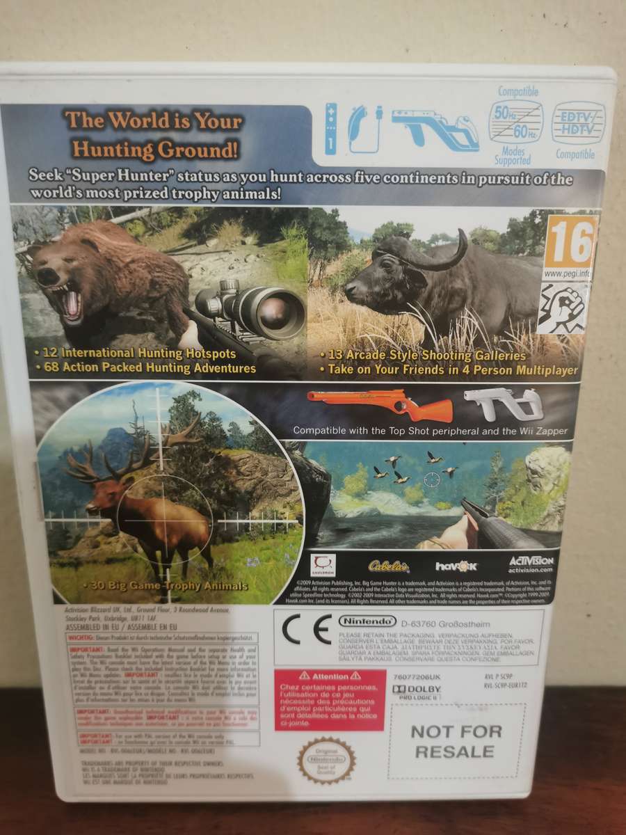 Cabela's Big Game Hunter 2010 on Nintendo Wii with Booklet