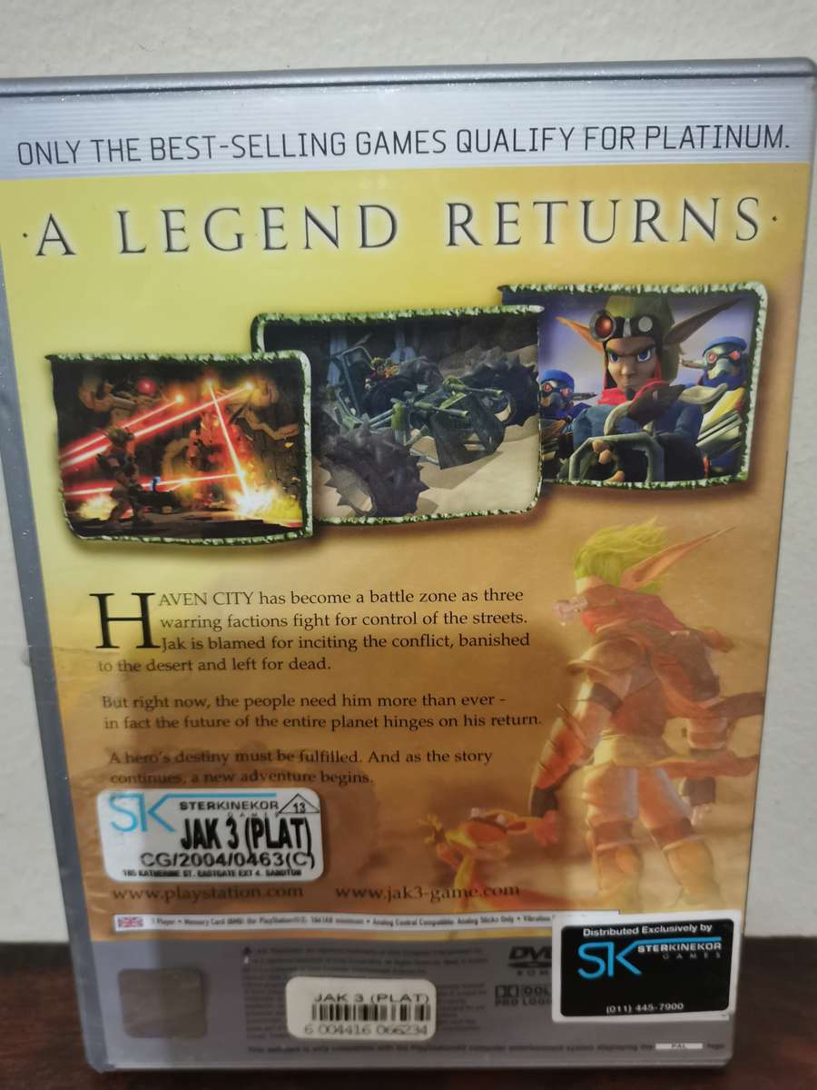 JAK 3 on PlayStation 2 with Booklet