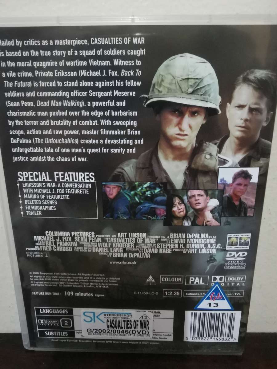 Casualties of War on DVD