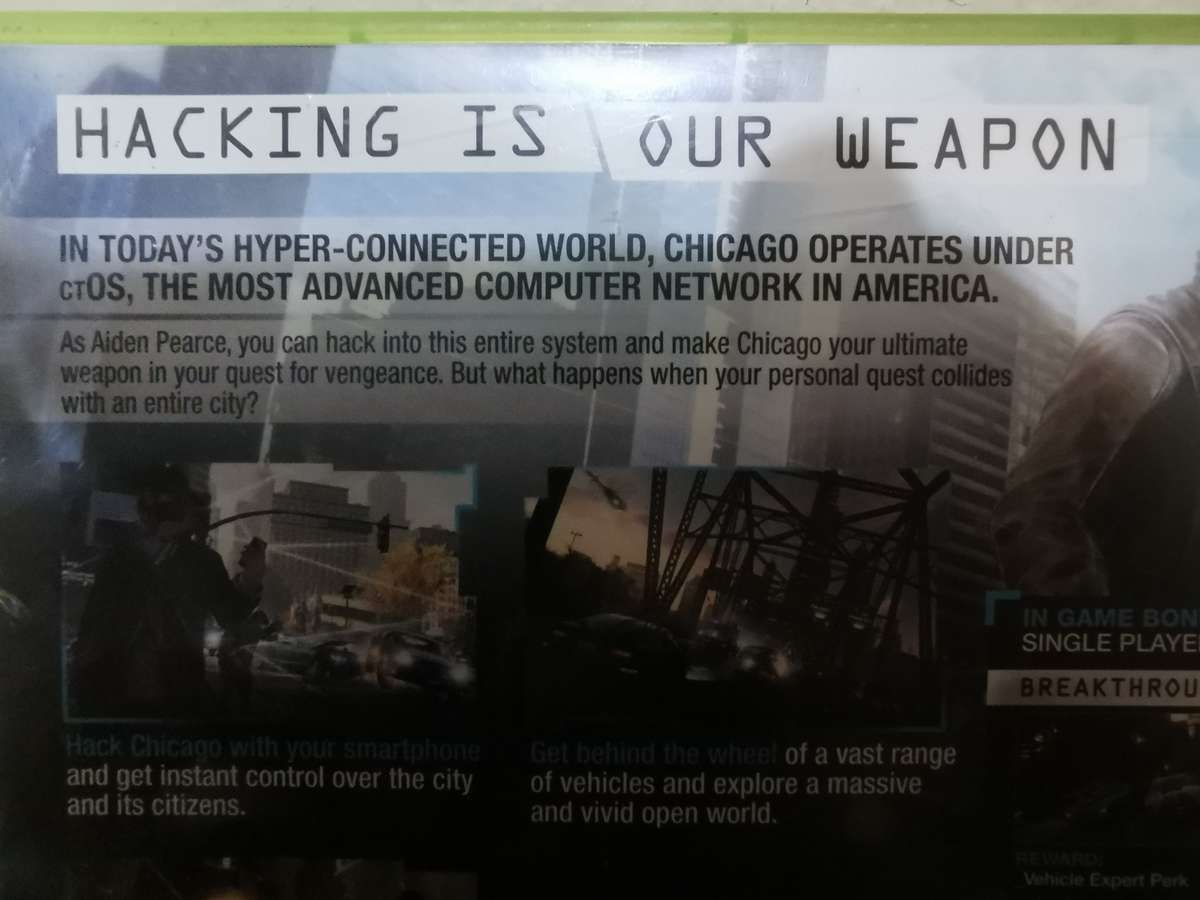 Watch Dogs on Xbox 360 with Booklet