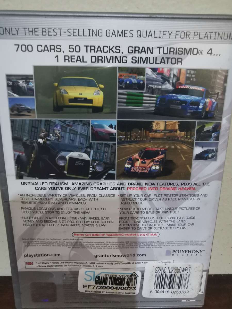 Gran Turismo 4 on PlayStation 2 with Booklet