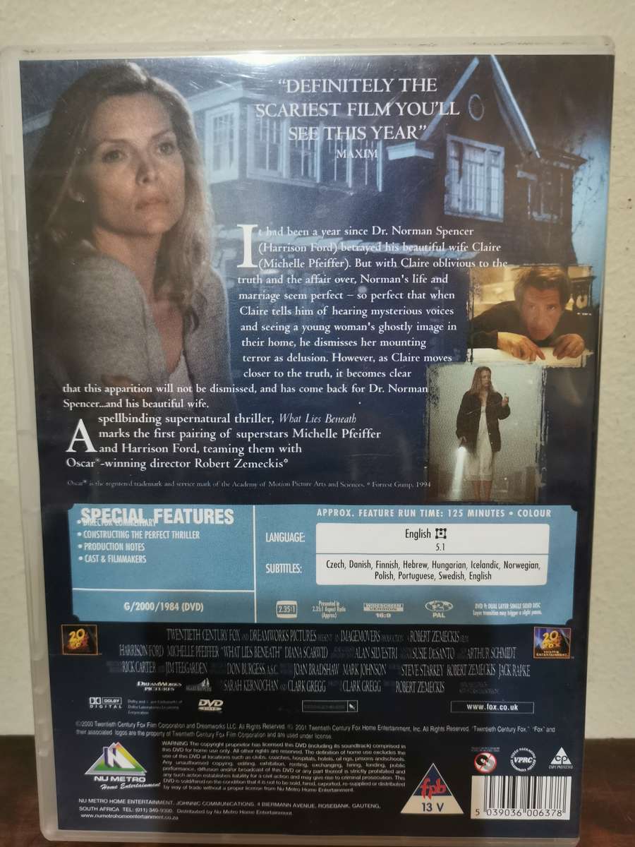 What Lies Beneath on DVD