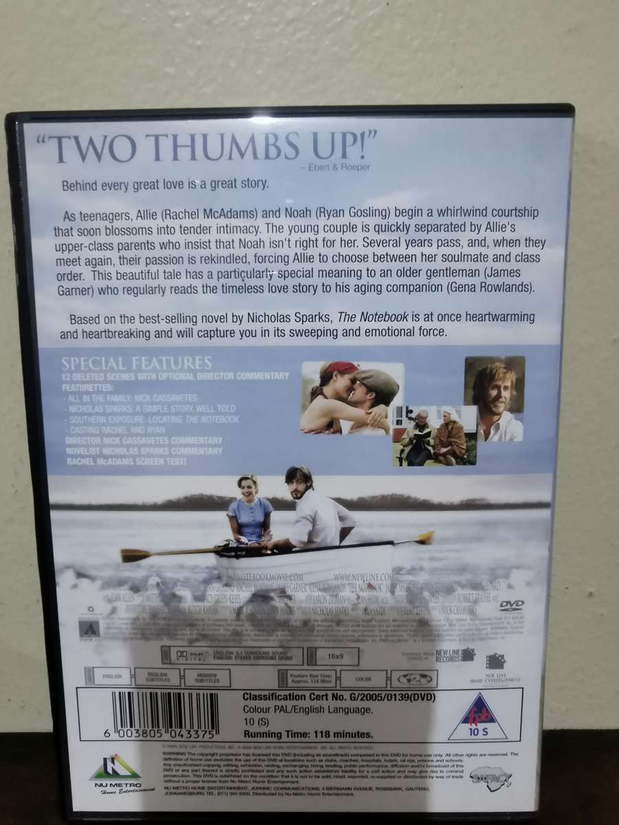 The Notebook on DVD